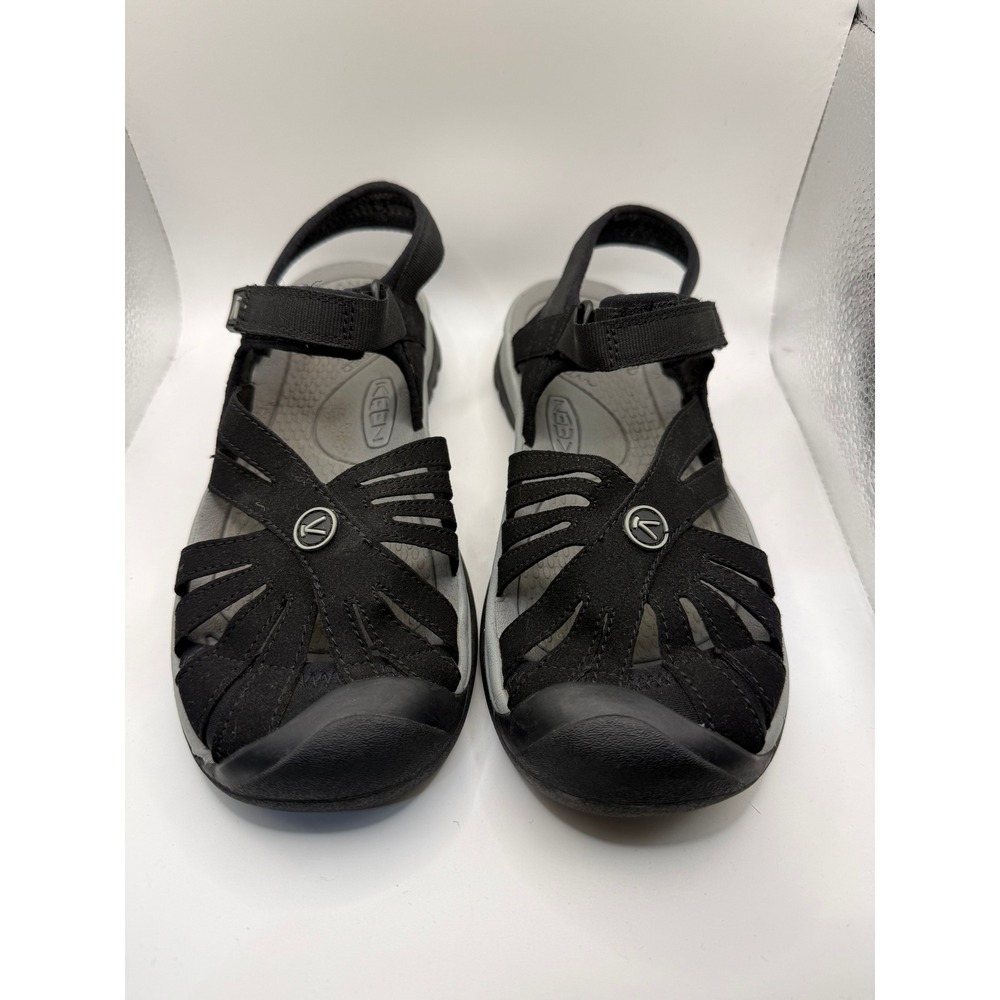 Keen Rose Sandals Black Strappy Outdoor Hiking Water Shoes Womens 8 1008783